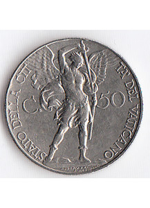 1936 - 50 centesimi Vaticano Pio XI Arcangelo Michele Spl
